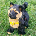 Brinquedos de Cachorro Robô Filhote Interativo Animal de Pelúcia Eletrônico Controle de Som Andar Latir Ursinho Elétrico Controle ao Toque Música Presente para Criança