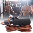 Corda de Pular de Couro para Mulheres e Homens Pular Cordas Ajustável Comprimento Treinamento de Velocidade Exercício Aeróbico Fitness