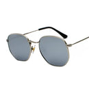 Óculos de Sol Masculinos Hexagonais NOVOS Óculos de Sol Femininos Armação de Metal Óculos de Pesca Dourados Chá Lentes de Sol Homem Óculos UV400