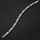 Pulseira Magnética Saudável Torcida para Mulheres Poder Terápico Ímãs Pulseiras de Magnetita Pulseiras Jóias de Cuidado com a Saúde Masculina Aço Inoxidável