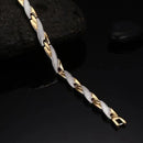Pulseira Magnética Saudável Torcida para Mulheres Poder Terápico Ímãs Pulseiras de Magnetita Pulseiras Jóias de Cuidado com a Saúde Masculina Aço Inoxidável