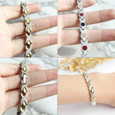 Pulseira Magnética Saudável Torcida para Mulheres Poder Terápico Ímãs Pulseiras de Magnetita Pulseiras Jóias de Cuidado com a Saúde Masculina Aço Inoxidável