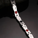 Pulseira Magnética Saudável Torcida para Mulheres Poder Terápico Ímãs Pulseiras de Magnetita Pulseiras Jóias de Cuidado com a Saúde Masculina Aço Inoxidável