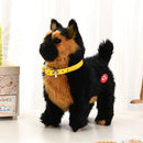 Brinquedos de Cachorro Robô Filhote Interativo Animal de Pelúcia Eletrônico Controle de Som Andar Latir Ursinho Elétrico Controle ao Toque Música Presente para Criança