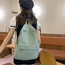 Mochila Casual Simples de Cor Sólida, Leve e para Estudantes do Ensino Médio, Mochila Multifuncional Adequada para Viagem e Escola