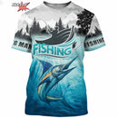 Camiseta Masculina Oversized de Manga Curta com Estampa 3D de Pesca Roupas de Pesca ao Ar Livre Top de Manga Curta