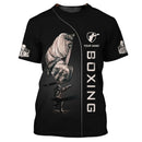 Camisetas Gráficas de Boxe Fashion Para Homens Tendência de Verão Manga Curta Camisetas Esportivas Estampadas em 3D Soltas de Secagem Rápida e Respiráveis