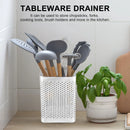 Suporte para Hashi de Aço Inoxidável, Cesto Secador de Talheres Suspenso com Ganchos, Escorredor de Utensílios de Cozinha (B)