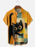 Camisetas Gráficas de Gato Fofo em Estilo Cartoon para Homens e Mulheres Tendência Verão Manga Curta Blusa Estampada 3D Streetwear Legal Y2k Harajuku Tops