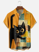 Camisetas Gráficas de Gato Fofo em Estilo Cartoon para Homens e Mulheres Tendência Verão Manga Curta Blusa Estampada 3D Streetwear Legal Y2k Harajuku Tops