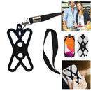 Cordões de Telefone para Usar no Pescoço, Alça de Telefone 2 em 1 com Suporte de Silicone para Telefone e Patch para iPhone e a Maioria dos Celulares