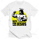 Camisetas Gráficas Engraçadas de Jesus Ninjesus Kung Fu Camiseta Casual Curta Roupas Femininas e Masculinas Tops Streetwear Japão Anime