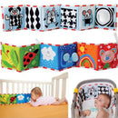 Brinquedos Sensoriais para Recém-Nascidos Livros Educativos para Bebês Brinquedos de Berço Preto e Branco Brinquedos de Animais em Tecido para Bebês 0 a 12 Meses