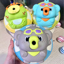 Brinquedo infantil interativo com elefante elétrico divertido, carro deslizante, suspensão de bola, desvio automático de obstáculos, música, som e luz