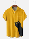 Camisetas Gráficas de Gato Fofo em Estilo Cartoon para Homens e Mulheres Tendência Verão Manga Curta Blusa Estampada 3D Streetwear Legal Y2k Harajuku Tops
