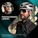 Óculos de Sol Fotocromáticos SCVCN Hot Cycling UV400 para Ciclismo MTB, Óculos Esportivos ao Ar Livre para Bicicleta, Homens e Mulheres, Caminhadas