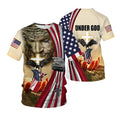 Camiseta Masculina Estampada 3D com Cruz de Jesus Cristo - Design Clássico, Casual, Mangas Curtas, Estilo Street Fashion, Oversized, Solta