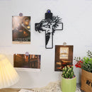 Decoração de Parede com Símbolo da Cruz de Jesus, Decoração de Páscoa e Ação de Graças, Enfeite de Parede para Escritório ou Sala