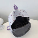 Mochila de Volta às Aulas com Estampa Divertida de Laço, Conforto Matelassê e Sistema de Organização com Múltiplos Bolsos para a Vida Universitária das Mulheres