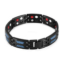 Pulseira de Aço Inoxidável para Cuidados com a Saúde com Pulseira Magnética Masculina 4 em 1 Terapia de Elementos Ajuda para Dormir Corrente de Joias Pulseiras Femininas