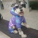 Roupas de Cachorro de Estimação Inverno Roupas Quentes para Cães Pequenos Casaco para Filhotes Macacão Acolchoado Impermeável Jaqueta de Penas para Cães Forrada com Algodão