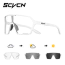 Óculos de Sol Fotocromáticos SCVCN UV400 Óculos de Ciclismo para Bicicleta Moda Óculos de Ciclismo Esportivos ao Ar Livre Óculos de Pesca para Homem MTB