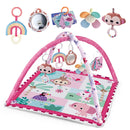 Tapete de Atividades Baby Enlightenment para Engatinhar, Cobertor Educativo, Brinquedo de Ginásio, Tapete Multifuncional com Cercadinho, Brinquedo para Exercícios e Fitness