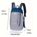 Bolsa Esportiva Masculina, Mochila Feminina, Fechamento com Zíper, Bolsas de Viagem e Lazer Estudantis, Mochilas Portáteis Impermeáveis de Grande Capacidade