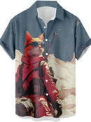 Camiseta Masculina Engraçada com Gato de Desenho Animado 3D Estampado Para Homens Camisetas Estampadas de Dinossauro Engraçadas Moda Nova Roupas Casuais Oversized Masculinas