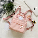 Mochilas para Crianças 2022 Nova Mochila Escolar para Meninas Mochila Retrô Feminina Mini Mochila Moda Cor Sólida Mochilas Pequenas para Estudantes