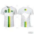 Camisa de Futebol Novo Design 2026 Top de Treinamento Listras da Bandeira do Brasil Maillot Camisa de Futebol Esportiva ao Ar Livre Secagem Rápida Camiseta Esportiva