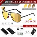 CLLOIO Folding Photochromic Sunglasses Men Women Polarized Driving Sun Glasses Chameleon Anti-glare Sport Oculos de sol