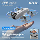 2025 V66 RC Drone 4K Profissional HD Dupla Câmera Fotografia Aérea Evita Obstáculos Controle Remoto FPV Dron Quadcopter Brinquedos