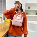 Mochilas para Crianças 2022 Nova Mochila Escolar para Meninas Mochila Retrô Feminina Mini Mochila Moda Cor Sólida Mochilas Pequenas para Estudantes