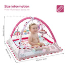 Tapete de Atividades Baby Enlightenment para Engatinhar, Cobertor Educativo, Brinquedo de Ginásio, Tapete Multifuncional com Cercadinho, Brinquedo para Exercícios e Fitness