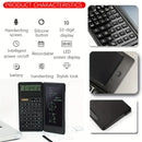 Calculadora científica dobrável inteligente com display LCD de 10 dígitos, escrita apagável, calculadora de funções portátil para escritórios