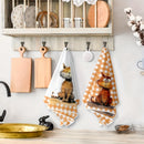 Conjunto de 2 Panos de Prato Divertidos com Gatos, Toalhas de Cozinha, Toalhas de Mão, Toalhas Decorativas para Cozinha, Presentes para Vizinhos, Presentes de Casa Nova Aconchegantes para Amigos, Presentes para Mãe, Presentes de Aniversário para Amigos.