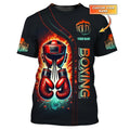 Camiseta Personalizada de Boxe com Nome Roupas Masculinas Camisetas de Luta Muay Thai Legais Camisetas 3D Impressas Personalidade Boxes Esporte Fitness Tee Top