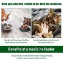 Dispenser de Medicamento para Pets, Pressionando o Bastão de Alimentação para Gatos e Cachorros, Comendo Pílulas, Pílulas, Artefatos de Medicamento, Cuidados com Doenças de Pets