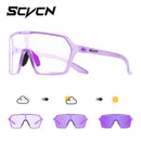 Óculos de Sol Fotocromáticos SCVCN UV400 Óculos de Ciclismo para Bicicleta Moda Óculos de Ciclismo Esportivos ao Ar Livre Óculos de Pesca para Homem MTB
