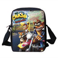 Mochilas Infantis Cartoon Crash Bandicoots Bolsa de Ombro Estojo de Lápis Mochilas Escolares de Grande Capacidade para Meninos e Meninas Melhor Presente