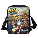 Mochilas Infantis Cartoon Crash Bandicoots Bolsa de Ombro Estojo de Lápis Mochilas Escolares de Grande Capacidade para Meninos e Meninas Melhor Presente