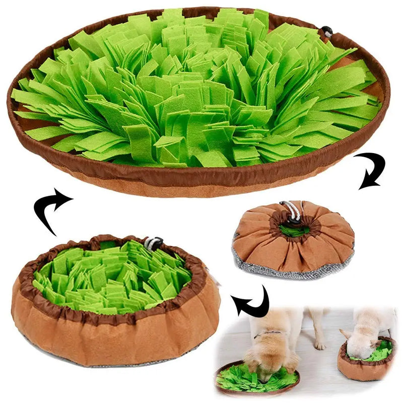 Tapete Snuffle para Pets, Jogo Interativo de Alimentação para Cachorros, Estimula Habilidades Naturais de Busca para Gatos e Cães, Uso em Tigela ou Viagem