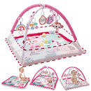 Tapete de Atividades Baby Enlightenment para Engatinhar, Cobertor Educativo, Brinquedo de Ginásio, Tapete Multifuncional com Cercadinho, Brinquedo para Exercícios e Fitness