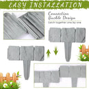 Cerca de Jardim PP, 10 unidades, borda de jardim para casa, cerca de plástico para pedra, DIY, cerca para paisagismo do quintal, ideal para gramado e jardim