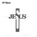 Decoração de Parede com Símbolo da Cruz de Jesus, Decoração de Páscoa e Ação de Graças, Enfeite de Parede para Escritório ou Sala