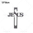 Decoração de Parede com Símbolo da Cruz de Jesus, Decoração de Páscoa e Ação de Graças, Enfeite de Parede para Escritório ou Sala