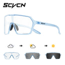 Óculos de Sol Fotocromáticos SCVCN Hot Cycling UV400 para Ciclismo MTB, Óculos Esportivos ao Ar Livre para Bicicleta, Homens e Mulheres, Caminhadas