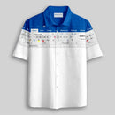 Camiseta Havaiana de Planilha do Excel Engraçada com Estampa 3D, Estilo Lazer de Férias, Camisa Solta com Botões, Roupas Criativas para Trabalho Y2k