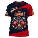 Camiseta Personalizada de Boxe com Nome Roupas Masculinas Camisetas de Luta Muay Thai Legais Camisetas 3D Impressas Personalidade Boxes Esporte Fitness Tee Top